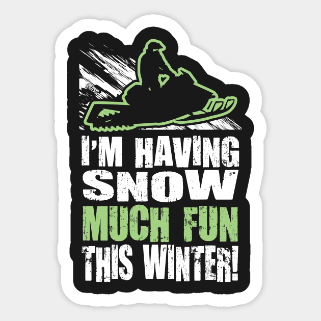 Im Having Snow Much Fun This Winter Sticker by OffRoadStyles